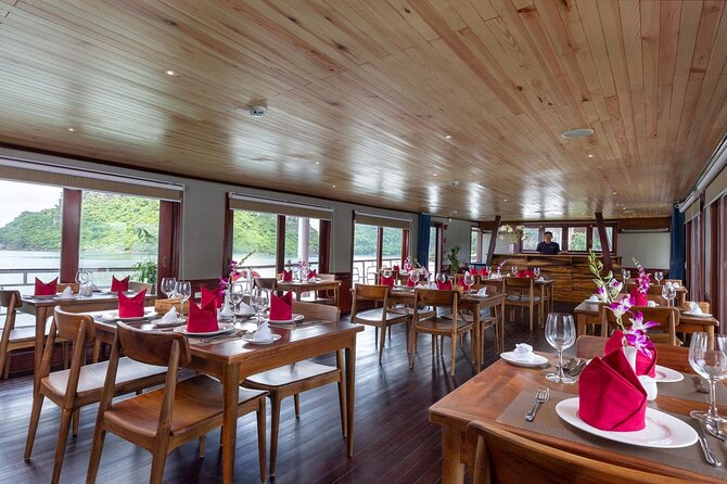 Halong Amazing Sail Luxury 1 Day Small Group Tour 7-Hour Cruising - Stop 1: Halong Bay sailing and an onboard lunch you’ll actually use
