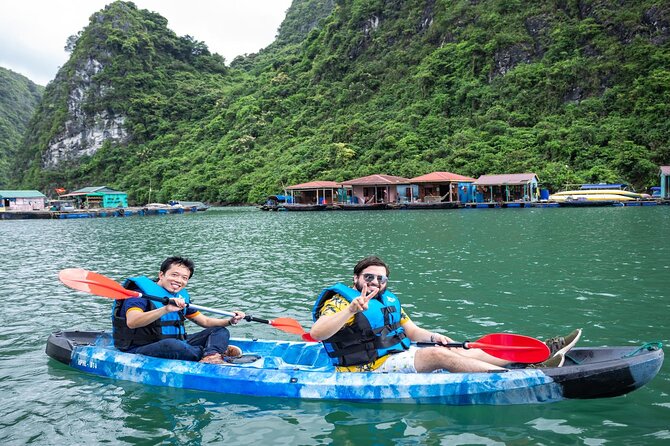 Halong Amazing Sail Luxury 1 Day Small Group Tour 7-Hour Cruising - Stop 3: Hang Luon Cave by kayak or bamboo boat