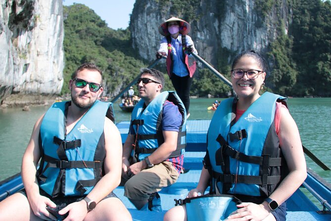 Halong & Bai Tu Long Luxury Day Tour - Fishing village & Kayak - UNESCO time: Sung Sot Cave and Ti Top Island viewpoints
