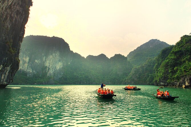 Halong Bay day cruise with Cave, Kayaking and Swimming on highway - Tuan Chau Island: Where You Go From Hanoi Time to Sea Time
