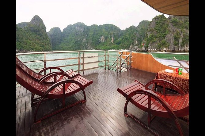 Halong Bay Full Day Tour with All-Inclusive: Boat, Kayak, Island, Cave and Lunch - Lunch on the water: fresh seafood and Vietnamese classics, included