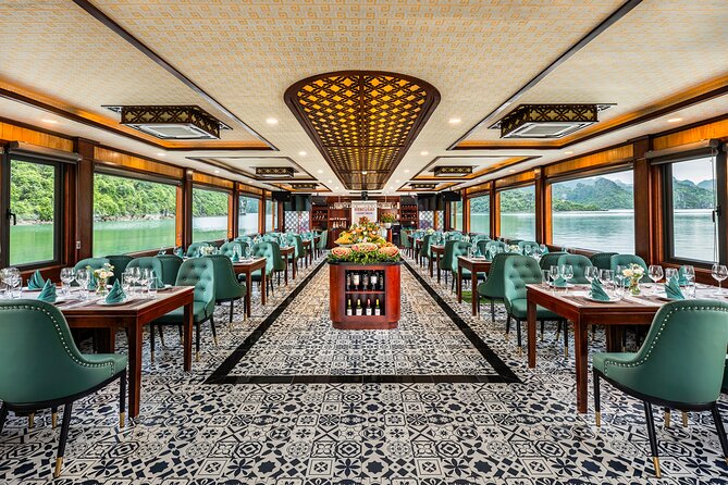Halong bay Luxur Cruise Day trip: Buffet lunch & Limousine bus - Ti Top Island viewpoint: the climb you’ll remember