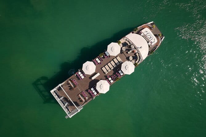 HALONG BAY LUXURY IRIS CRUISE DAY TRIP-BEST SELLER: Kayak, Music - Onboard Comfort That Matters: Jacuzzi Time and WiFi Reality