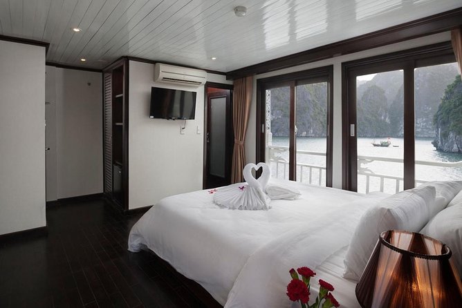 Halong Bay tour 2 days / 1 night on Stellar cruise {New 4 star Cruise}. - Cooking demonstration and return to Hanoi at about 4:30 PM