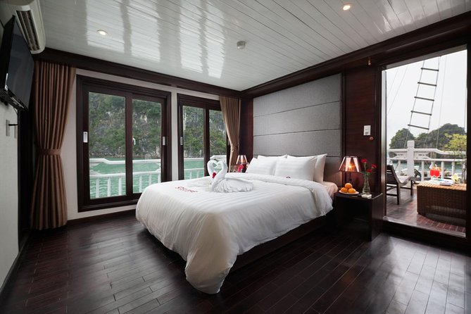 Halong Bay tour 2 days / 1 night on Stellar cruise {New 4 star Cruise}. - Sun deck sunset party: where the cruise really feels like a cruise