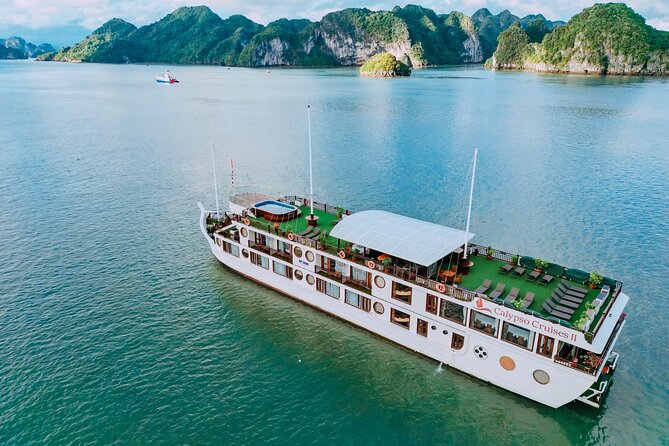Halong Calypso Cruise 2d1n-All Inclusive Cruise with Transfer - Day 1 in Lan Ha Bay: lunch sailing, happy hour energy, and sunset time