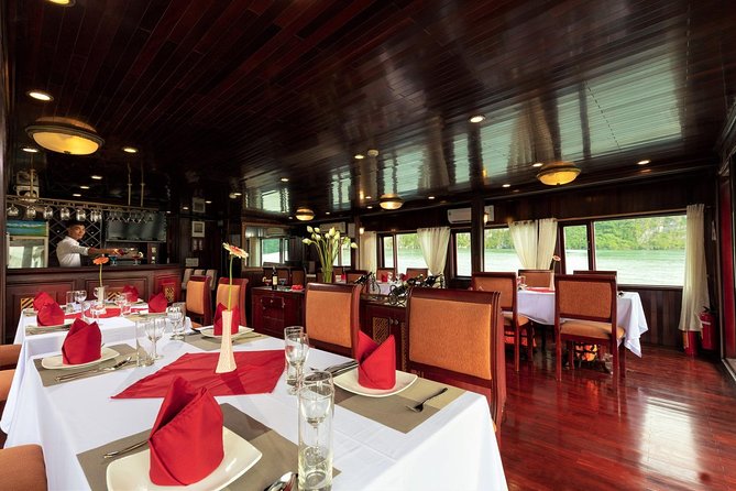 Halong deluxe cruise 2D/1N: Surprise cave, Titop island, Full Meals, best prices - Kayaking, swimming, and squid fishing: the fun part of being on the water