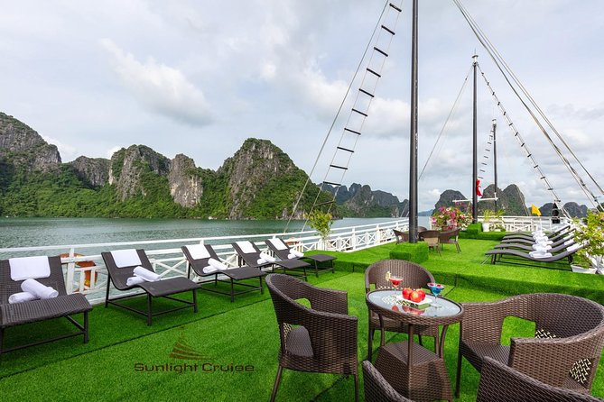 Halong deluxe cruise 2D/1N: Surprise cave, Titop island, Full Meals, best prices - Titop island: views, beach time, and the best light of the trip