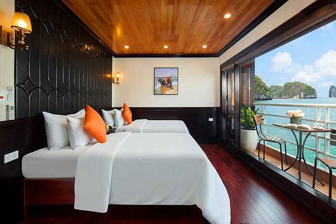 Halong Dragon Bay 5 Star Cruise 2D1N-All Inclusive,Cave,Transfer - Lan Ha Bay lunch cruise: Finger Islet, Frog Islet, and the quieter karsts
