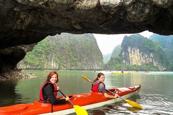 Halong Excursion Cruise with Kayaking, Swimming & Cave Visit - Sung Sot Cave: the limestone showstopper (with cave realities)