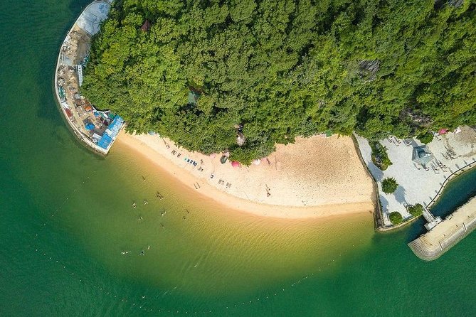 Halong full day standard group tour to Sung Sot Cave and Titop island - Sung Sot Cave: the kind of big cave that feels like a movie set