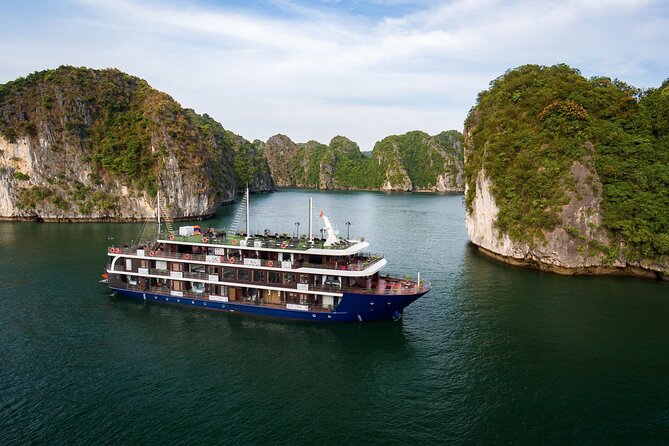 Halong Pandora 5 Star Cruise 2D1N-All Inclusive, cave, transfer - Cave Visit, Kayaking, and Squid Fishing: The Best Mix of Hands-On
