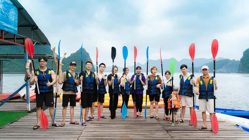 Hanoi: 2-Day Halong-Lan Ha Bay BEST SELLER 5<em> cruise balcony – Key Points Before You Go’ /></p>
<ul>
<li><strong>Private balcony cabin</strong> on a newly built 5-star steel-hull cruise for a more relaxed cruise feel</li>
<li><strong>Kayak + swim stops</strong> built around limestone scenery and clear-water time when conditions allow</li>
<li><strong>Cave exploration</strong> by kayak or bamboo boat, with route changes based on tide</li>
<li><strong>Sunset tea and spring roll class</strong> with an onboard chef—fun, hands-on, not just a show</li>
<li><strong>Tai chi at sunrise</strong> followed by a second-day cave or kayak option in Lan Ha Bay</li>
<li><strong>Squid fishing at night</strong> for a memorable “only on the water” moment</li>
</ul>
<h2 id="5-star-balcony-comfort-on-a-2-day-halong-lan-ha-cruise">5-Star Balcony Comfort on a 2-Day Halong–Lan Ha Cruise</h2>
<p><img width="820" height="547" decoding="async" src=