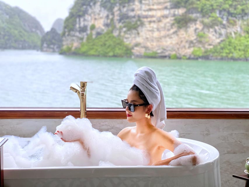 Hanoi: 2-Day Lan Ha & Halong Bay 5 Stars Cruise with Balcony - The swimming and water reality check (yes, even on “crystal” days)