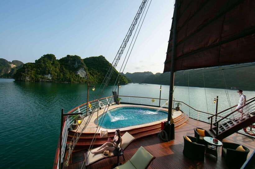 Hanoi: 2D1N Ha Long Bay, Lan Ha Bay by Amanda Luxury Cruise - A French-neoclassical ship with real in-cabin comfort