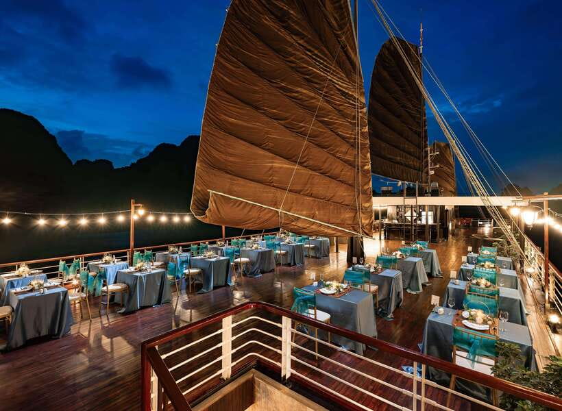 Hanoi: 2D1N Ha Long Bay, Lan Ha Bay by Amanda Luxury Cruise - Tra Bau kayaking and swimming: movie-fan energy with a nature payoff