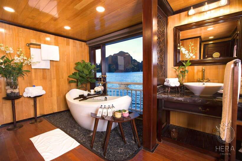Hanoi: 3D2N Ha Long, Lan Ha Bay by Hera Grand Luxury Cruise - Day 2: Lan Ha Bay by smaller boats, Dark and Bright Cave, and Pearl Farm Village