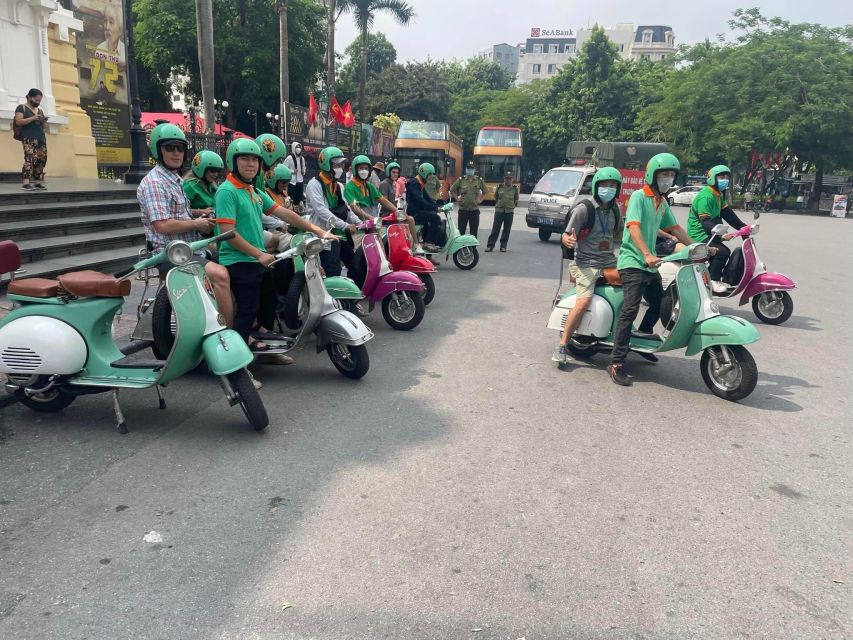 Hanoi 4.5-Hour Vespa Tour city tour - Flower farm season stops and Hanoi’s dragon tails symbol