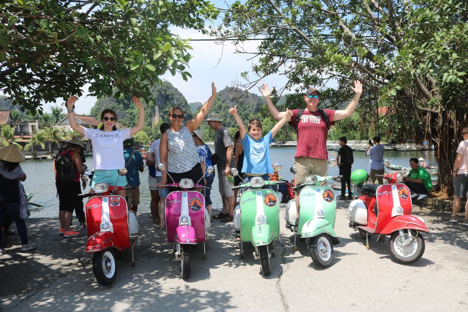 Hanoi 4.5-Hour Vespa Tour city tour - War memory at B52 Lake and a heavier moment in a fast city