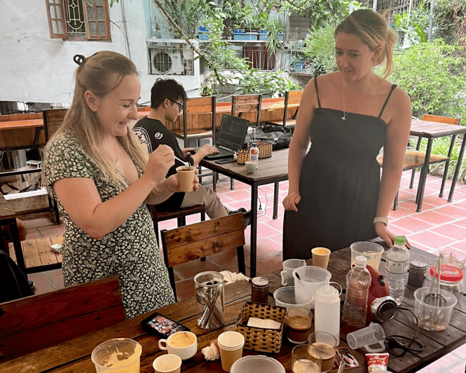 Hanoi Artisan Coffee Making Class with Train Street - Train Street watching: how to enjoy the moment without missing your coffee