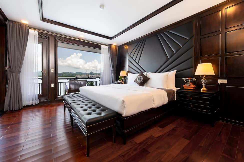 Hanoi: Aspira 5★ Overnight Cruise w/ Balcony & Free Transfer - Cooking class and optional massage