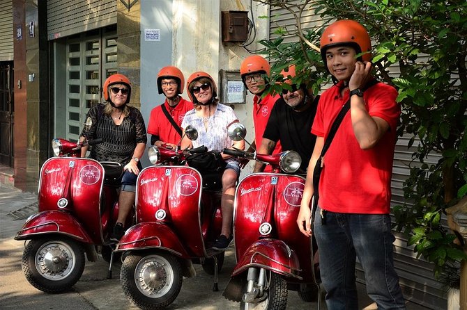 Hanoi Back Streets Vespa Tours: Hanoi Insider Vintage Vespa Tour - Duờng Tau reunification train track: watching life near the rails