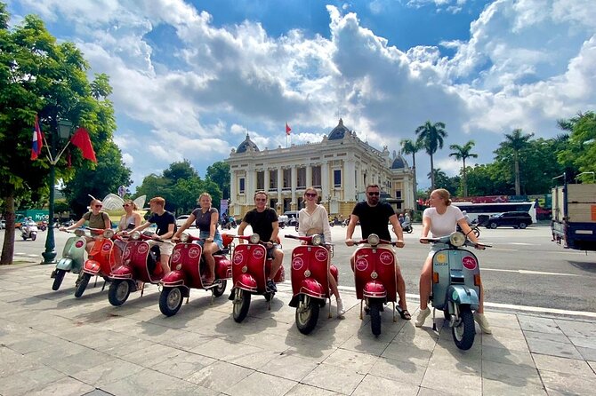 Hanoi Back Streets Vespa Tours: Hanoi Insider Vintage Vespa Tour - Long Bien Bridge: photo time with context