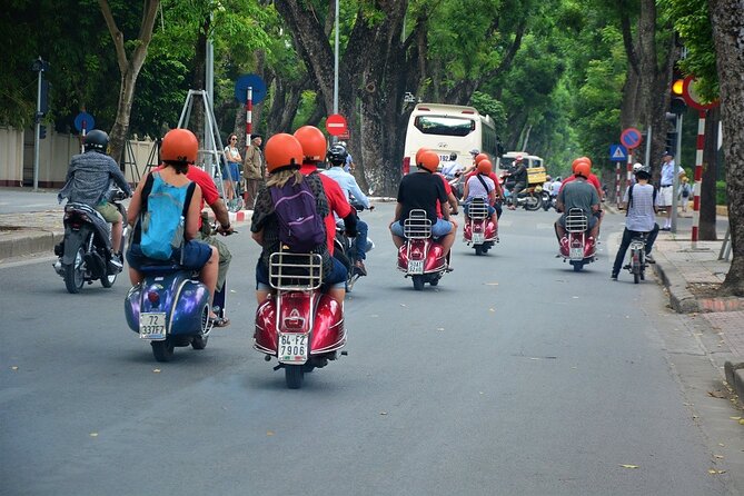 Hanoi Back Streets Vespa Tours: Hanoi Vintage Vespa Tours City - West Lake farming lanes: a calmer Hanoi moment by scooter