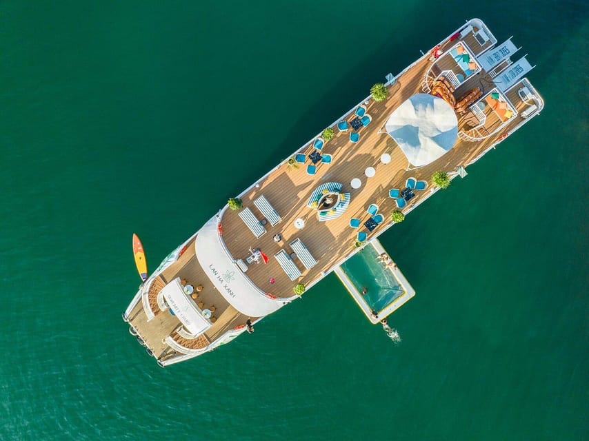 Hanoi: Cat Ba Island & Lan Ha Bay Day Trip Cruise with Lunch - Sunset party with fruit, biscuits, and tea: how the day lands