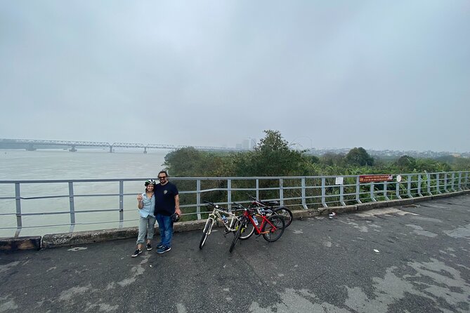 Hanoi City Bike Tour through Banana Island & Food Tasting - Hitting the Ho Chi Minh mausoleum area and the poetic street stretch