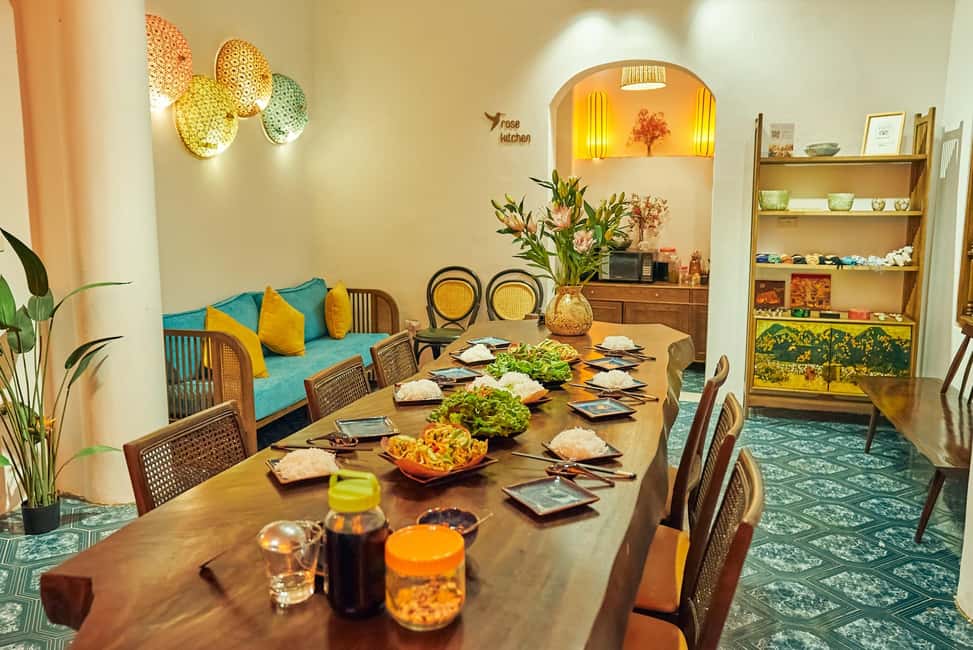 Hanoi Cooking Class: Pho/Bun Cha/Nem + Free Egg/ Salt Coffee - The kitchen flow: what happens once you start cooking