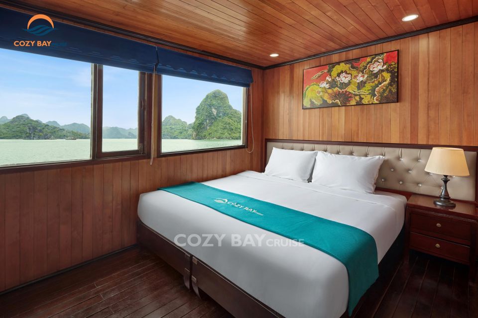 Hanoi: Cozy Halong Bay Overnight Cruise with Meals - Sung Sot Cave: fairy-tale formations with a lighting boost