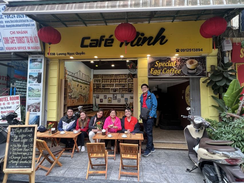 Hanoi Egg Coffee Class - After class: stay for comparison on the balcony or sidewalk