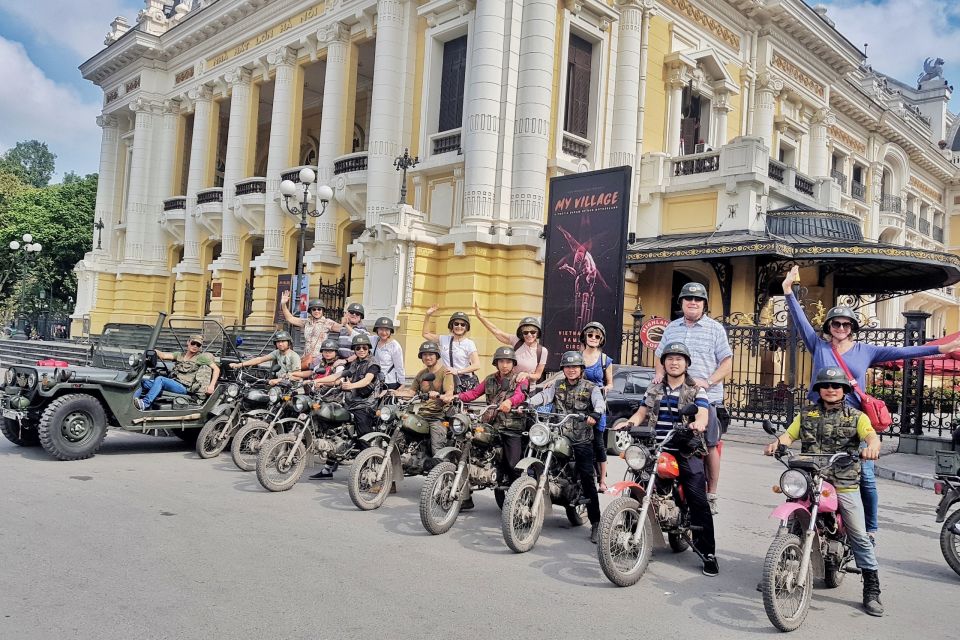 Hanoi: Half-Day Guided City Tour on Vintage Minsk Motorbike - French Quarter charm, Hoan Kiem and West Lake calm, and the Opera House view