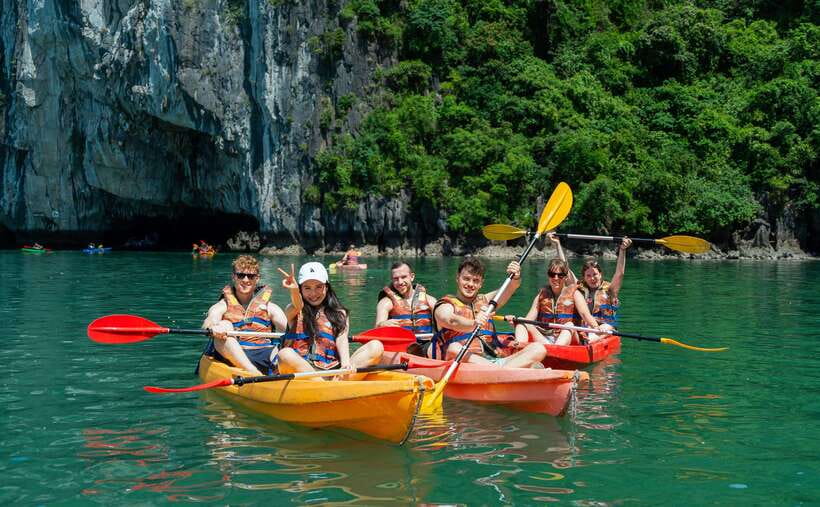 Hanoi: Halong Bay Cruise, Amazing Cave, Titov Island & Kayak - Titov Island: swim or climb for views