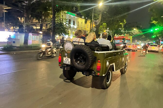 Hanoi Jeep By Night Street Food Tour and Train Street Experience - Stop 4: Duong Tau big-lake jeep loop with a wow-factor view