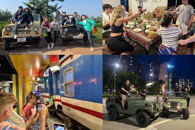 Hanoi Jeep Night Street Foodie Tour, Train Street and Egg Coffee - Open-Air Jeep at 6:00 pm: the loop, timing, and what to expect
