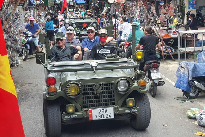 Hanoi Jeep Tour: Food, Culture and Fun by Vietnam Army Jeep - Long Biên Bridge: the best quick photo stretch over the Red River
