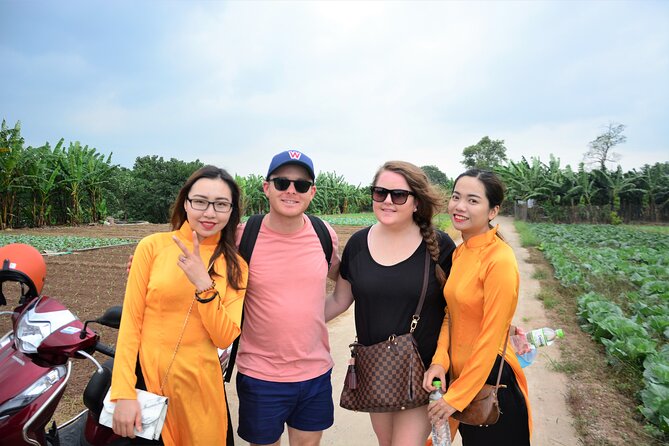 Hanoi Motorbike Led By Women: Hanoi Countryside Motorbike Tours - Hội Phu broomstick making and Lại Đà tea chats: small craft stops with real personality