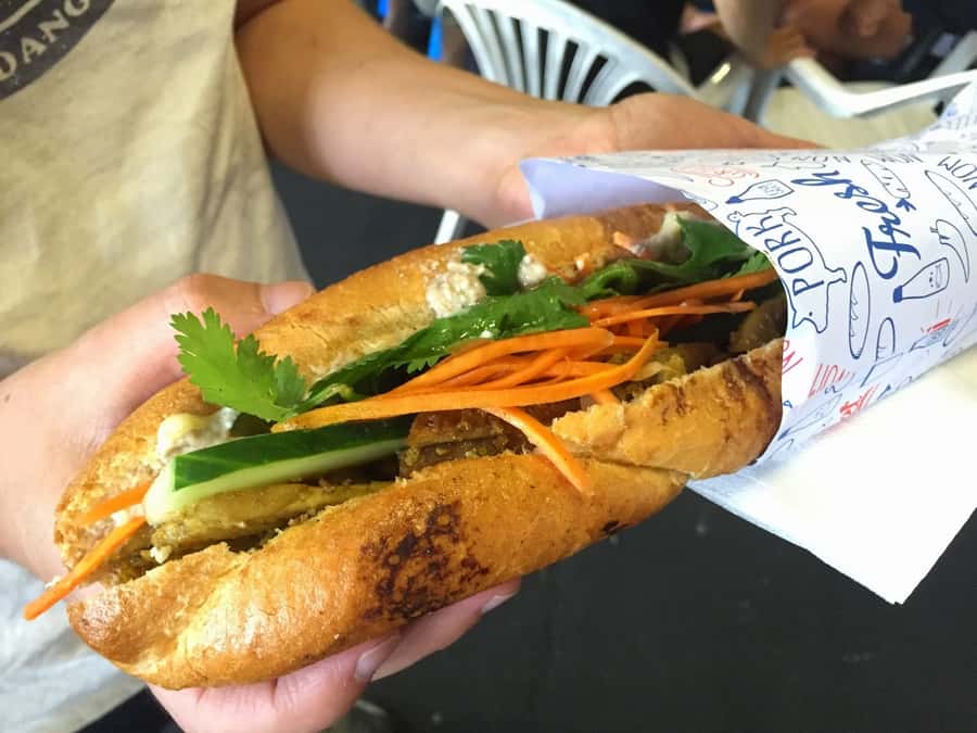 Hanoi: Private Street Food Walking Tour w/ a Real Foodie - The sandwich-and-pancake stop: banh mì and steamed rolls