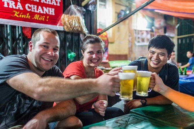 Hanoi Street Eats Evening Small Group Tour - Hang Ma Street briefing and Vietnamese egg coffee preparation