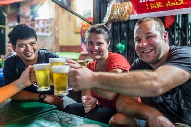 Hanoi Street Food Tour - Best Price - Walking to Hoàn Kiếm Lake, then sitting down at a hard-to-find café