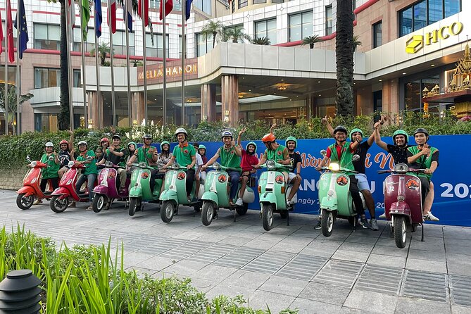 Hanoi Vespa After Dark Street Food Tour -Hidden Gem-Train Street - Hoan Kiếm Walking Street: Bun Chả, Spring Rolls, and Beer