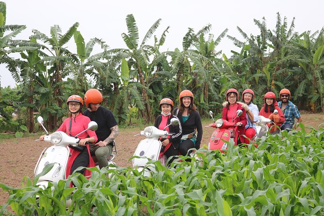 Hanoi Vespa Countryside Tour With Female Ao Dai Riders Half Day - From Hoan Kiem Lake to rice fields: how the half-day moves