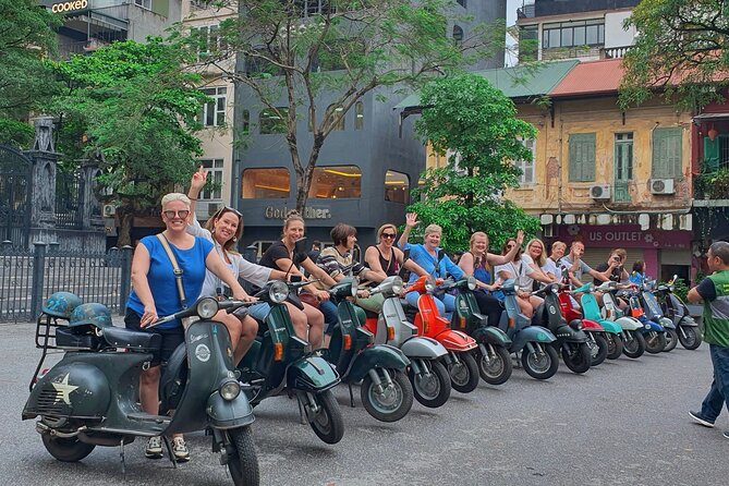 Hanoi Vespa Tours: Food + Culture + Fun on Army Vespa - Hotel pickup, group size, and how the ride feels