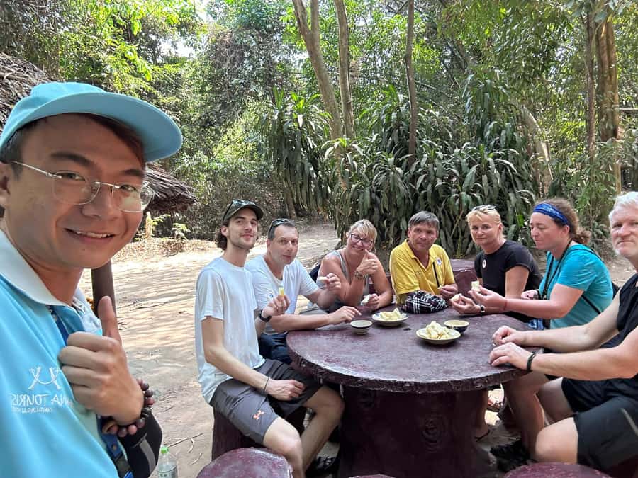 HCMC:Cu Chi Ben Duoc Tunnels:Authentic & Less Touristy-Max10 - The “Wartime Meal” Moment: Tapioca Cassava and Tea