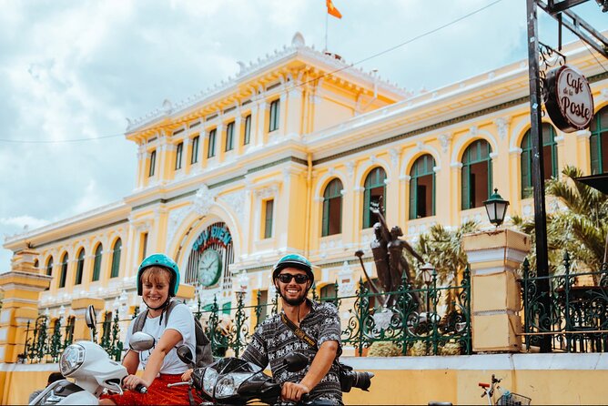 Ho Chi Minh City Motorbike Tour w Student + Safe + Fun - French Quarter classics: Notre Dame, Central Post Office, and the Opera House