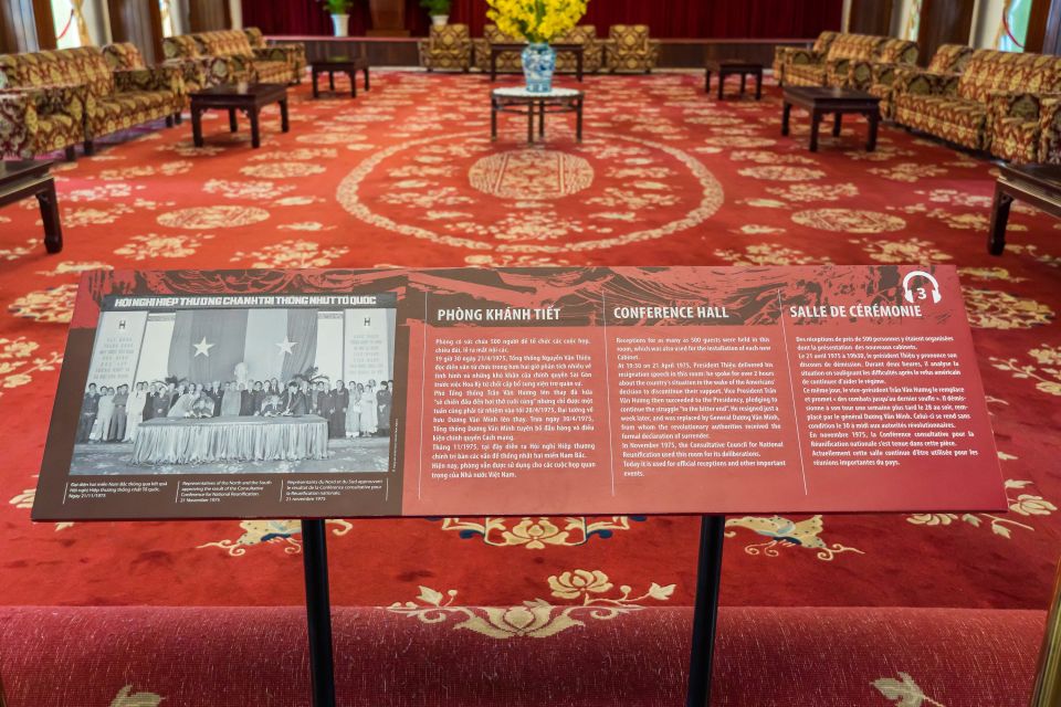 Ho Chi Minh: Customize Your HCMC Tour: English or German - Independence/Reunification Palace: the easiest anchor for a first-time day