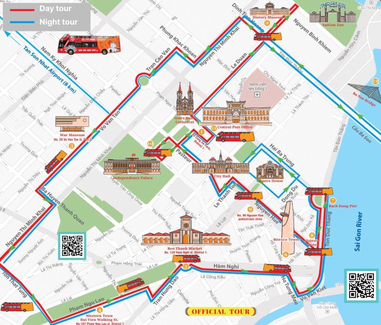 HoChiMinh City: 1Round bus tour -dinner on cruise by AnhViet - The sunset double-decker loop: what you’ll see without stopping