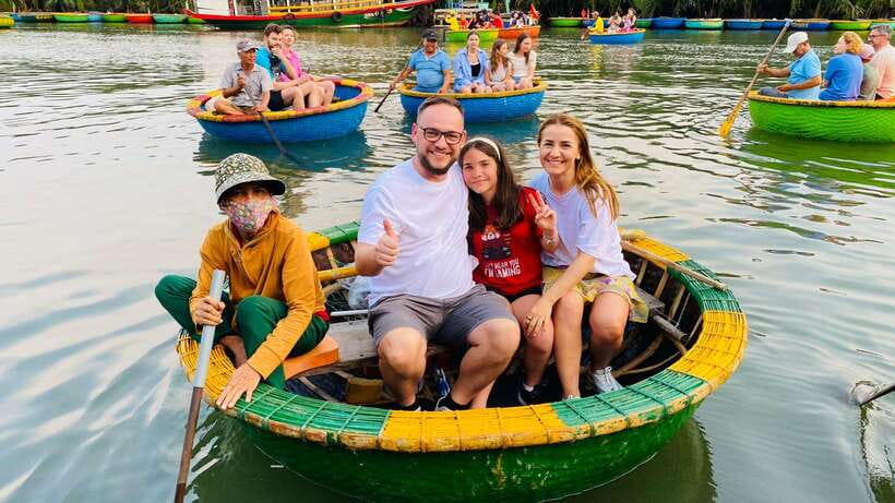 Hoi An Ancient Town & Coconut Village Basket Boat Tour - Hoai River at night: lantern release and the calm after sunset